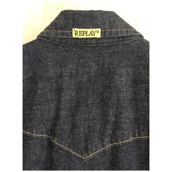 REPLAY denim button down 💙 - Picture 5 of 5